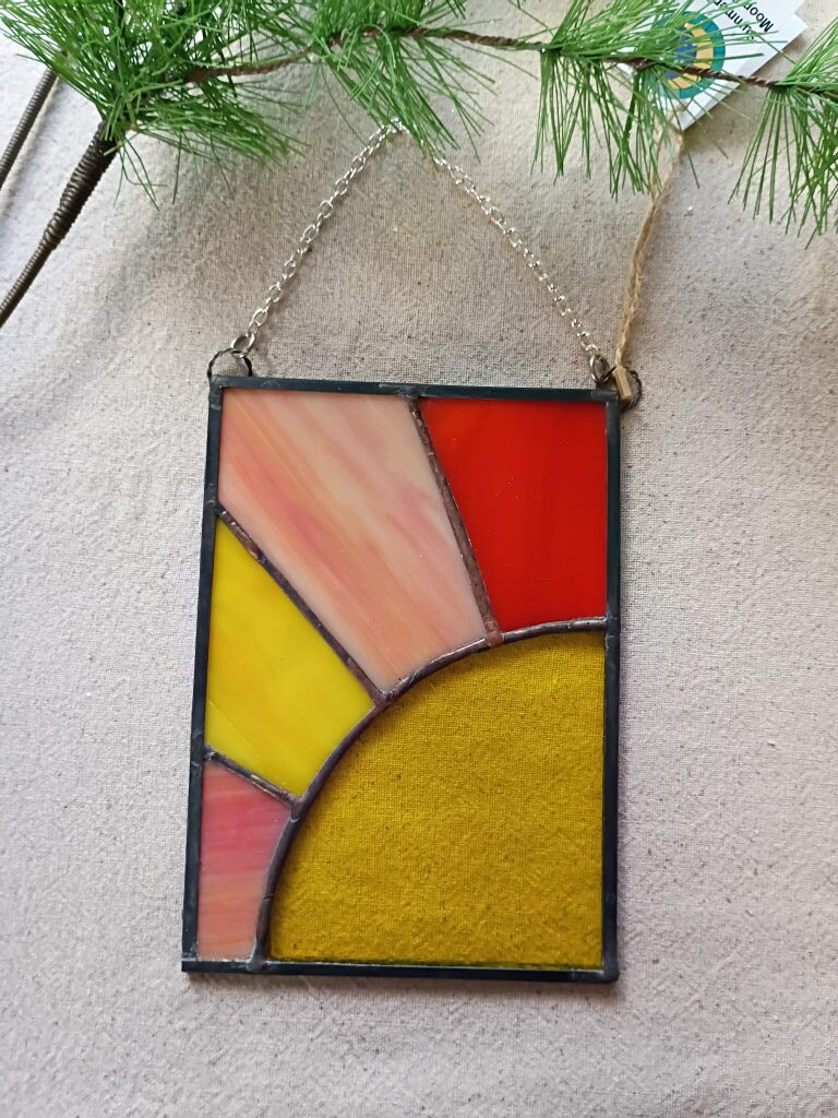 Sunrise stained glass 5 x 7